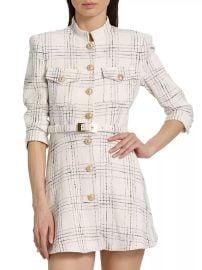 Shop Generation Love June Tweed Checkered Minidress at Saks Fifth Avenue