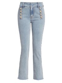 Shop Generation Love Justine Button Fray Denim Pants at Saks Fifth Avenue