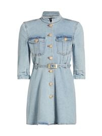 Shop Generation Love Mackenzie Belted Denim Minidress at Saks Fifth Avenue