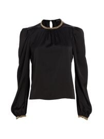 Shop Generation Love Perry Chain Satin Blouse at Saks Fifth Avenue