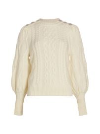 Shop Generation Love Rylan Wool Cable-Knit Sweater at Saks Fifth Avenue