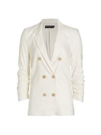 Shop Generation Love Silvia Double-Breasted Linen Blazer at Saks Fifth Avenue