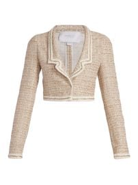 Shop Giambattista Valli Wool-Silk Cropped Jacket at Saks Fifth Avenue