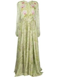 Shop Giambattista Valli draped silk floral-print gown with Express Delivery - at Farfetch