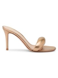 Shop Gianvito Rossi Fashion Bijoux 85MM Leather Mules Saks Fifth Avenue at Saks Fifth Avenue