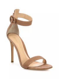 Shop Gianvito Rossi Portofino Suede Sandals at Saks Fifth Avenue