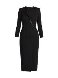 Shop Giorgio Armani Asymmetric Zip Sheath Dress at Saks Fifth Avenue