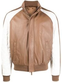 Shop Giorgio Armani quilted-sleeves bomber jacket with Express Delivery - at Farfetch