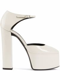 Shop Giuseppe Zanotti Bebe platform patent sandals with Express Delivery - at Farfetch