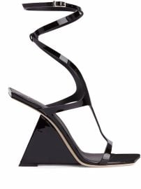 Shop Giuseppe Zanotti Tutankamon 105mm patent leather sandals with Express Delivery - at Farfetch