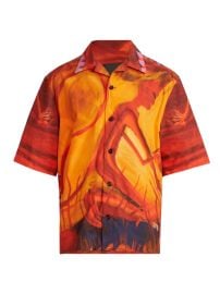 Shop Givenchy Boxy Short-Sleeve Print Shirt at Saks Fifth Avenue