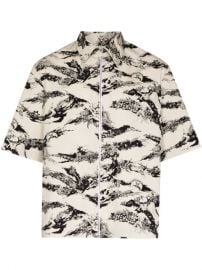 Shop Givenchy Gothic printed zip shirt with Express Delivery - at Farfetch