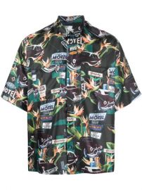 Shop Givenchy Motel print short-sleeve shirt with Express Delivery - at Farfetch