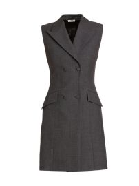 Shop Givenchy Sleeveless Tuxedo Dress at Saks Fifth Avenue