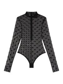 Shop Givenchy Transparent Jacquard Bodysuit at Saks Fifth Avenue