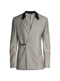 Shop Givenchy U-Lock Contrast Collar Slim-Fit Jacket at Saks Fifth Avenue