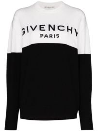 Shop Givenchy two tone logo jumper with Express Delivery - at Farfetch