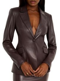 Shop Good American Better Than Leather Sculpted Blazer at Saks Fifth Avenue