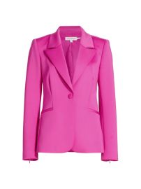 Shop Good American Single-Button Scuba Blazer at Saks Fifth Avenue