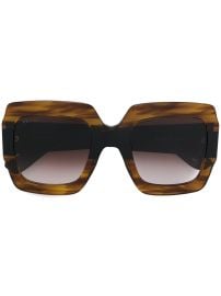 Shop Gucci Eyewear square frame sunglasses with Express Delivery - at Farfetch