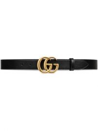 Shop Gucci GG Marmont buckle belt with Express Delivery - at Farfetch