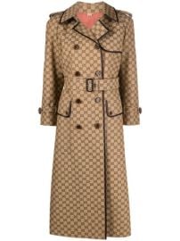 Shop Gucci GG pattern trench coat with Express Delivery - at Farfetch