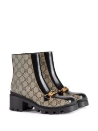 Shop Gucci Horesbit Interlocking G ankle boots with Express Delivery - at Farfetch