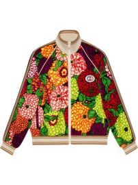 Shop Gucci Ken Scott print zip-up jacket with Express Delivery - at Farfetch