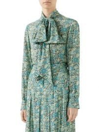 Shop Gucci Liberty Floral Crpe Shirt up to 70 Off at Saks Fifth Avenue