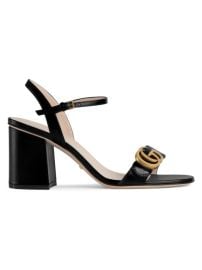 Shop Gucci Marmont GG Ankle-Strap Sandals at Saks Fifth Avenue