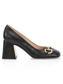 Shop Gucci Mid Heel Pump With Horsebit at Saks Fifth Avenue