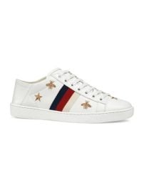 Shop Gucci New Ace Sneakers With Bees And Stars at Saks Fifth Avenue