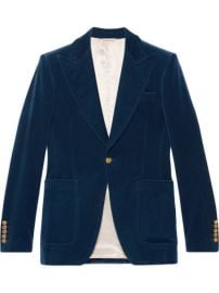 Shop Gucci Velvet formal jacket with Express Delivery - at Farfetch