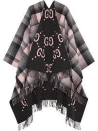 Shop Gucci reversible GG poncho coat with Express Delivery - at Farfetch