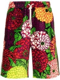 Shop Gucci x Ken Scott floral-print track shorts with Express Delivery - at Farfetch