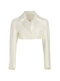 Shop H A R B I S O N Equinox Boucl Cropped Blazer at Saks Fifth Avenue