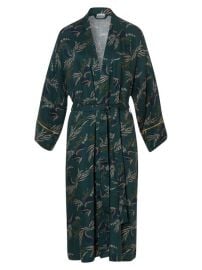 Shop HANRO Celia Printed Robe at Saks Fifth Avenue