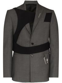 Shop HELIOT EMIL x Browns harness-detail tailored blazer with Express Delivery - at Farfetch