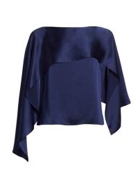 Shop Halston Addilyn Charmeuse Top at Saks Fifth Avenue