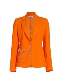 Shop Halston Avery Chain Stretch-Crepe Jacket at Saks Fifth Avenue