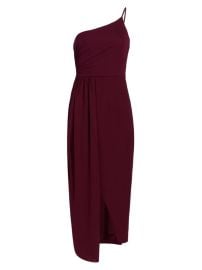 Shop Halston Camille Draped One-Shoulder Dress at Saks Fifth Avenue