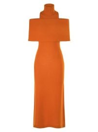 Shop Halston Ensley Wool amp Cashmere Midi-Dress at Saks Fifth Avenue