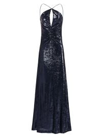 Shop Halston Maya Metallic Gown at Saks Fifth Avenue