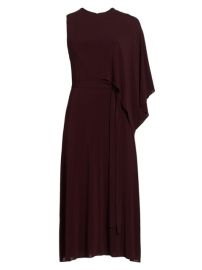 Shop Halston Melissa One-Sleeve Jersey Dress at Saks Fifth Avenue