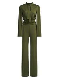 Shop Halston Parris Jersey Keyhole Jumpsuit at Saks Fifth Avenue