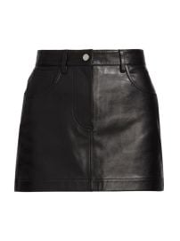 Shop Helmut Lang Leather Mini Skirt at Saks Fifth Avenue