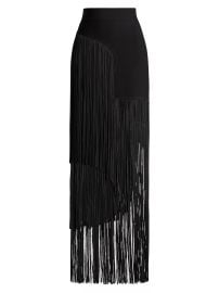 Shop Herv Lger Asymmetric Fringe Maxi Skirt at Saks Fifth Avenue