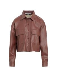 Shop Hudson Jeans Oversized Faux-Leather Shirt at Saks Fifth Avenue