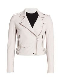 Shop IRO Ashville Leather Moto Jacket at Saks Fifth Avenue