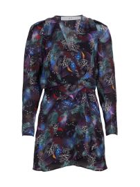 Shop IRO Chayton Feather-Print Minidress at Saks Fifth Avenue